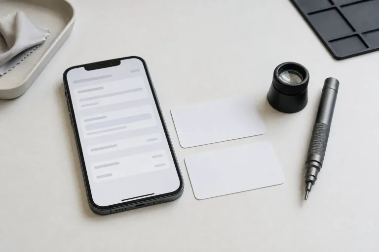Skärmbyte på en importerad iPhone. Kontrollera modellnumret.